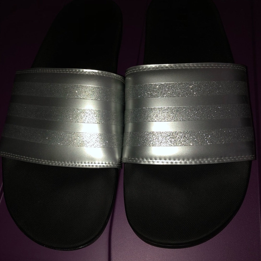 adidas adilette Cloudfoam Women's Slide Sandals 10